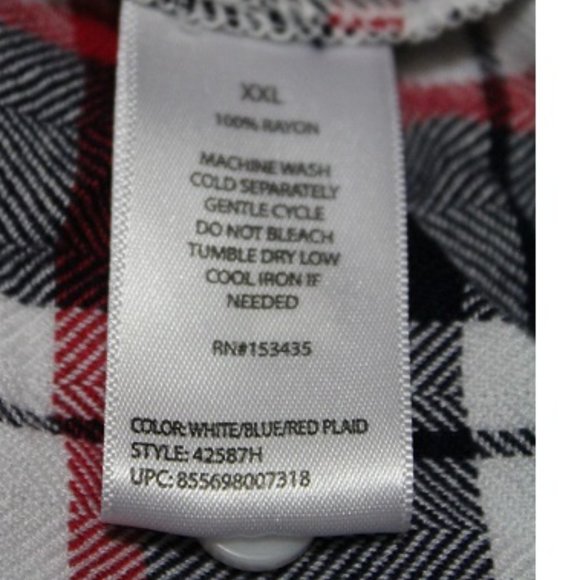 BLL nyc plaid button up top(920) - Picture 6 of 6